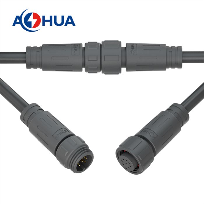 M16 8Pin водонепроницаемый IP68 Led коннектор нейлоновая инъекция мужской пластиковый коннектор 