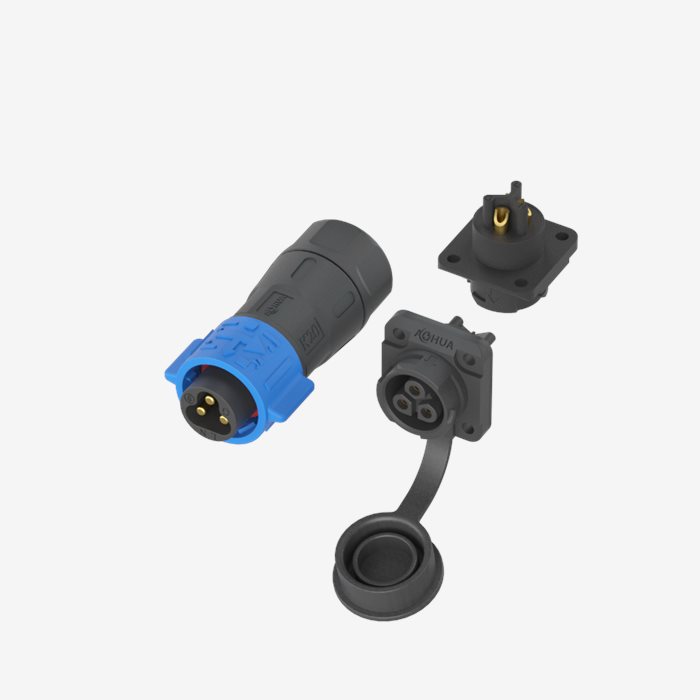 3Pin кольцевой разъем питания K20 квадрат женской розетки мужской разъем IP68 20A адаптер